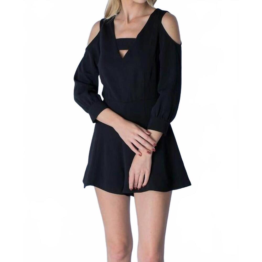 NEW DOBE key hole romper in black